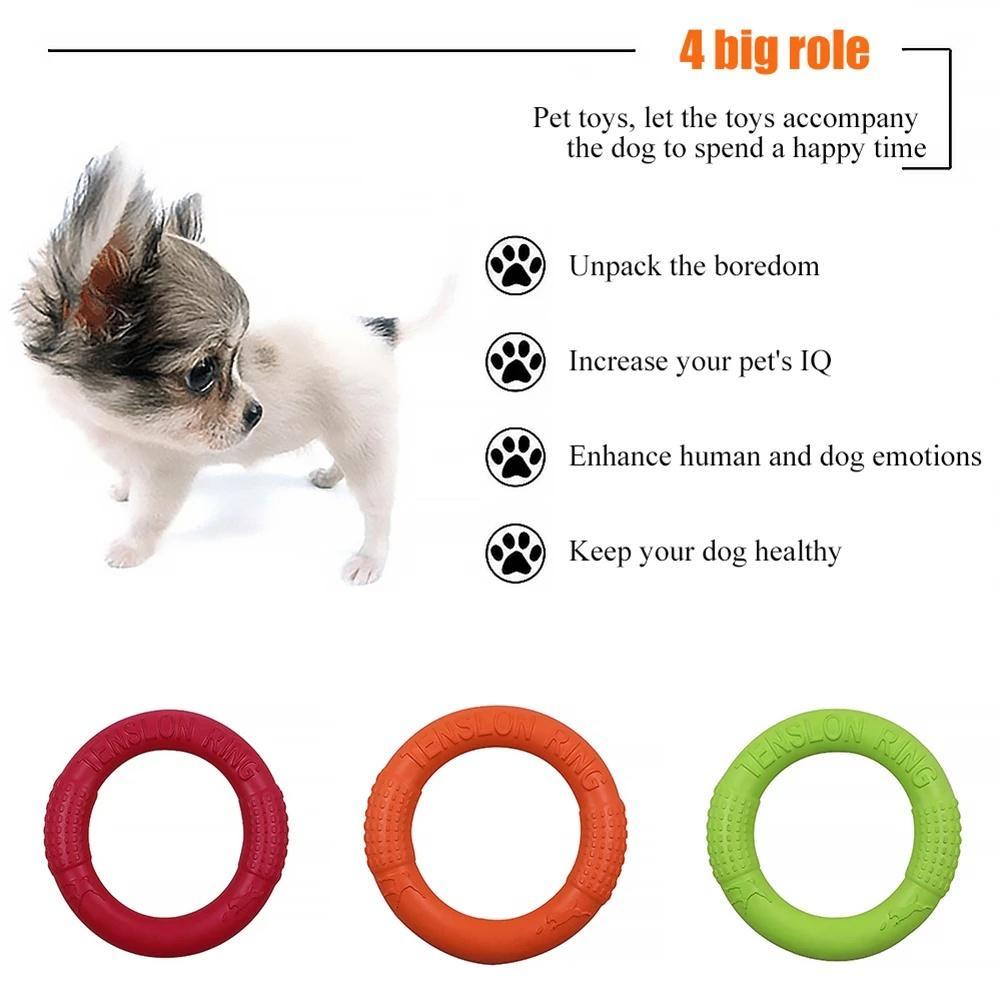 EVA Pet Flying Discs Dog Interactive Toy Training Ring Puller Bite-Resistant Wear-Resistant Outdoor Dog Trainer Pet Supplies