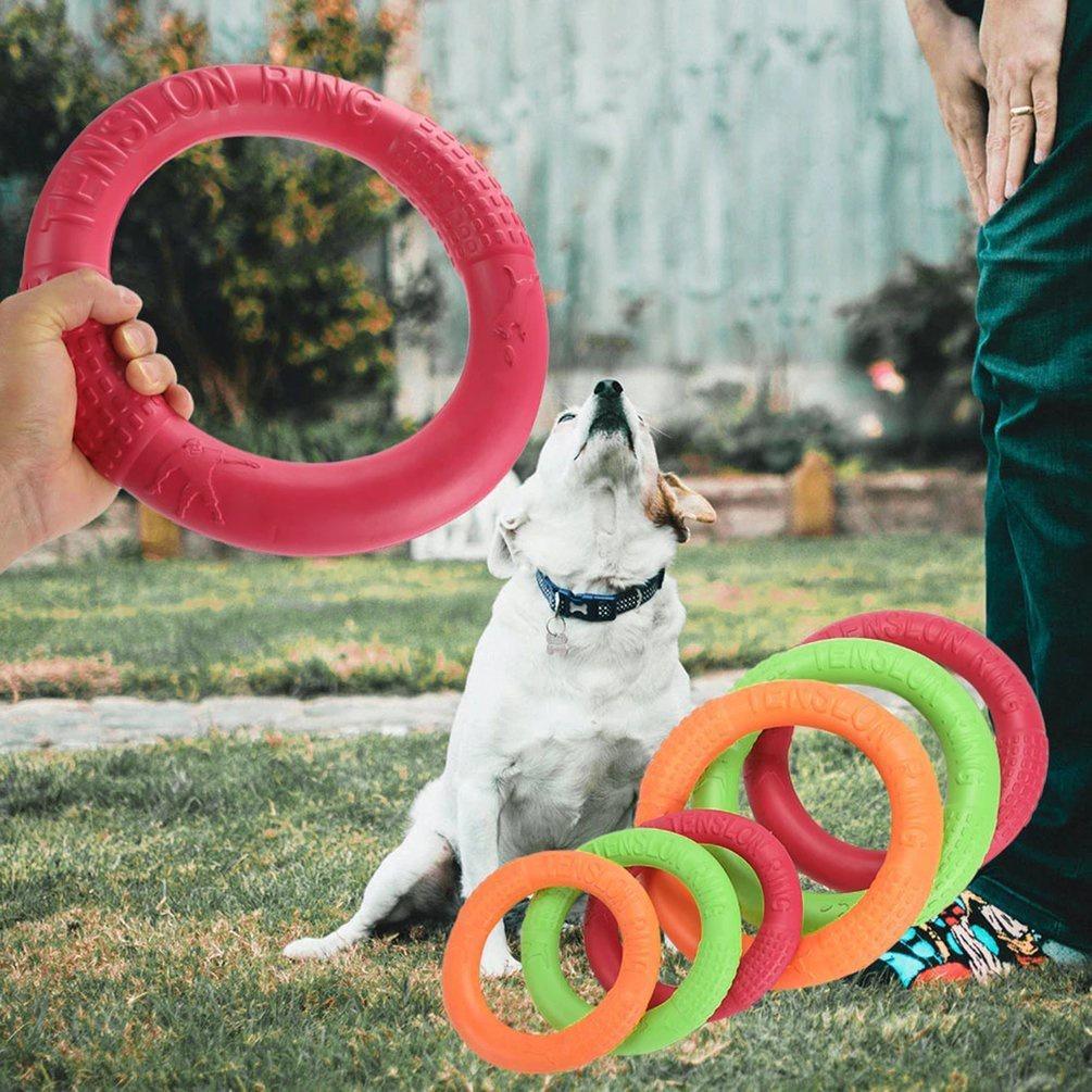 EVA Pet Flying Discs Dog Interactive Toy Training Ring Puller Bite-Resistant Wear-Resistant Outdoor Dog Trainer Pet Supplies