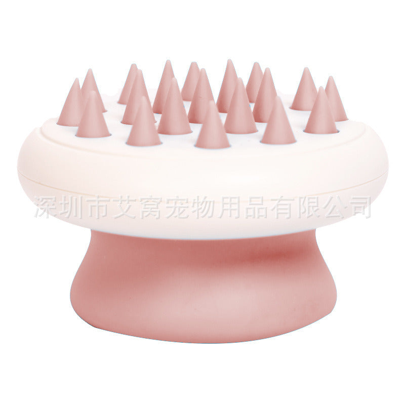 Ai Wo Cat Comb Pet Hair Removal Dog Hair Float Bathing Massage Brush Pet Supplies Wholesale One Piece