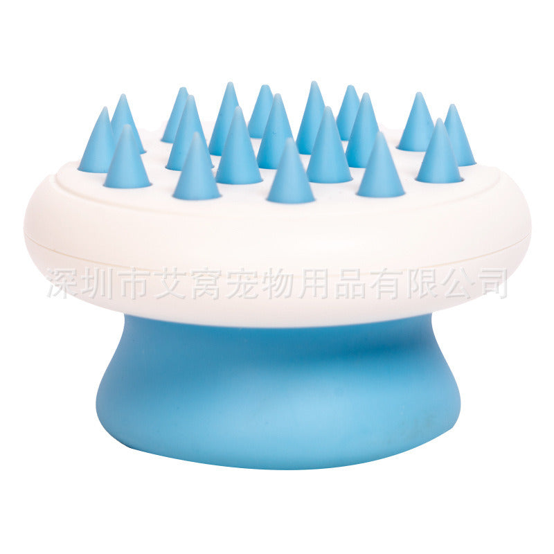 Ai Wo Cat Comb Pet Hair Removal Dog Hair Float Bathing Massage Brush Pet Supplies Wholesale One Piece