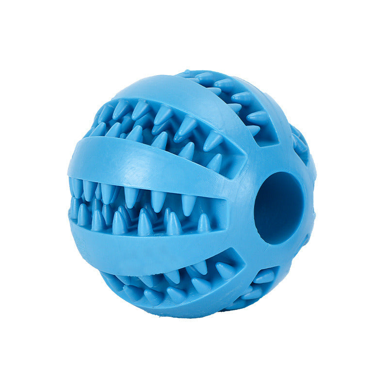 Dog Squeaky Ball Toy; Pet Chew Toy For Dog; Tooth Cleaning Ball Bite Resistant Pet Supplies