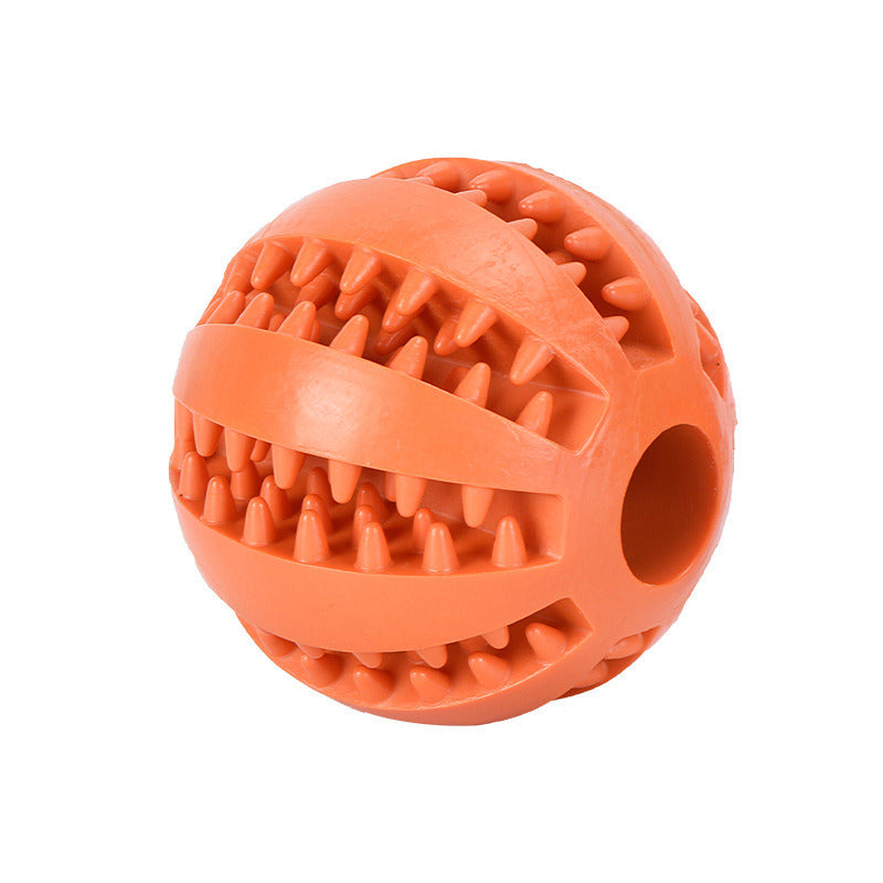 Dog Squeaky Ball Toy; Pet Chew Toy For Dog; Tooth Cleaning Ball Bite Resistant Pet Supplies