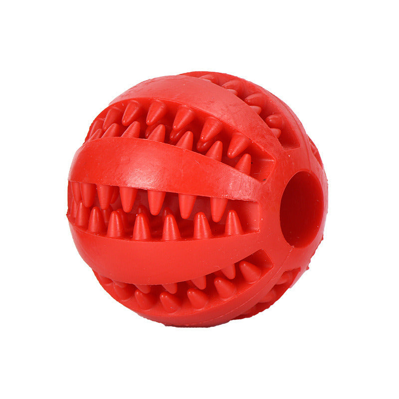 Dog Squeaky Ball Toy; Pet Chew Toy For Dog; Tooth Cleaning Ball Bite Resistant Pet Supplies