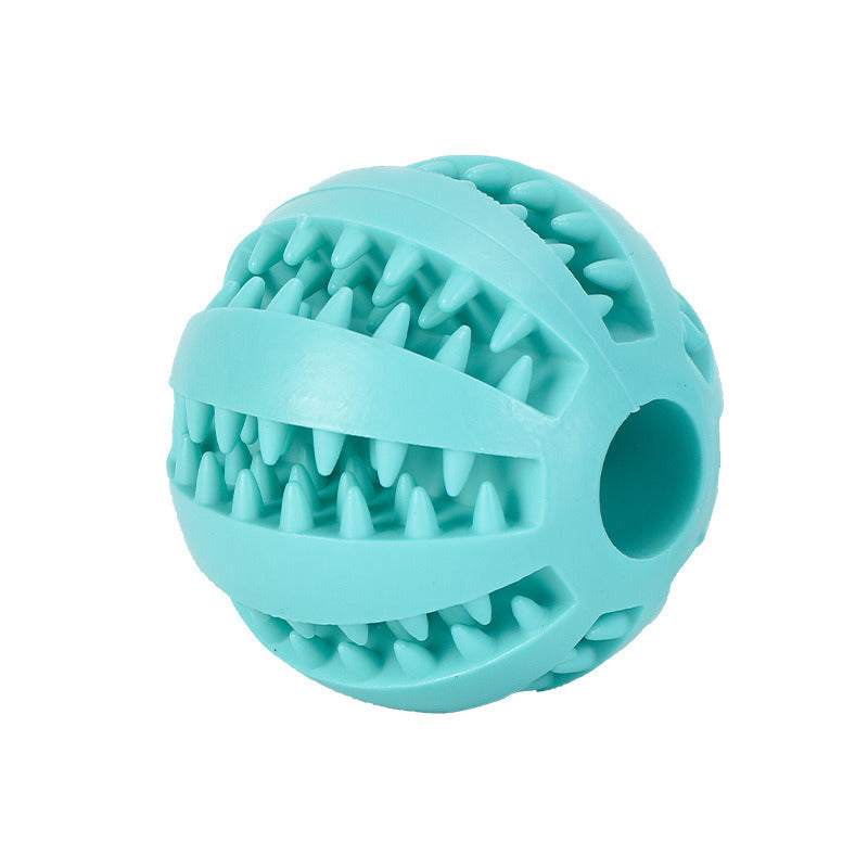 Dog Squeaky Ball Toy; Pet Chew Toy For Dog; Tooth Cleaning Ball Bite Resistant Pet Supplies