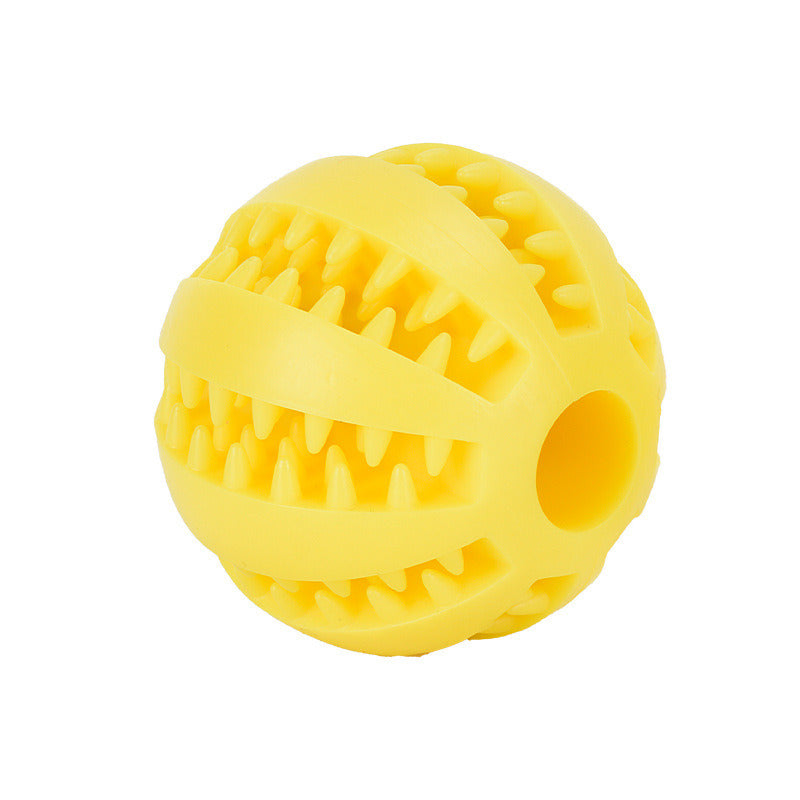 Dog Squeaky Ball Toy; Pet Chew Toy For Dog; Tooth Cleaning Ball Bite Resistant Pet Supplies