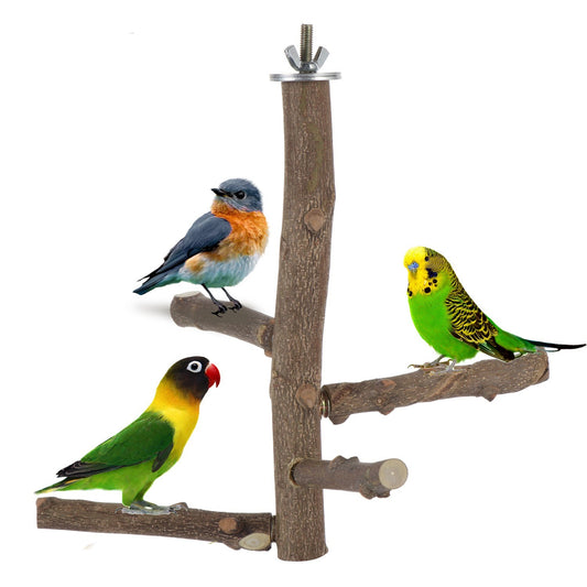 Bird Climbing Wood; Outdoors Wood Cage Perch Stand For Bird ; Pet Supplies; Pet Toys For Parrot