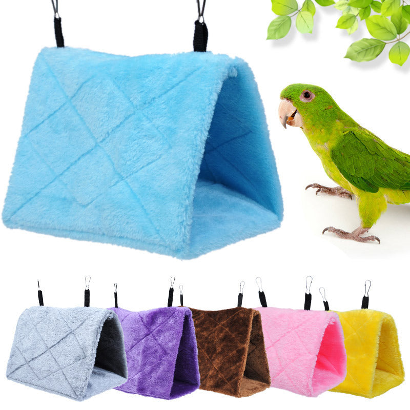 2pcs Pet Bird Parrot Cages Warm Bird Hammock Hanging Tent Bed for Bird Sleeping Bird Cage Decoration Accessories Bird House Bird Nest