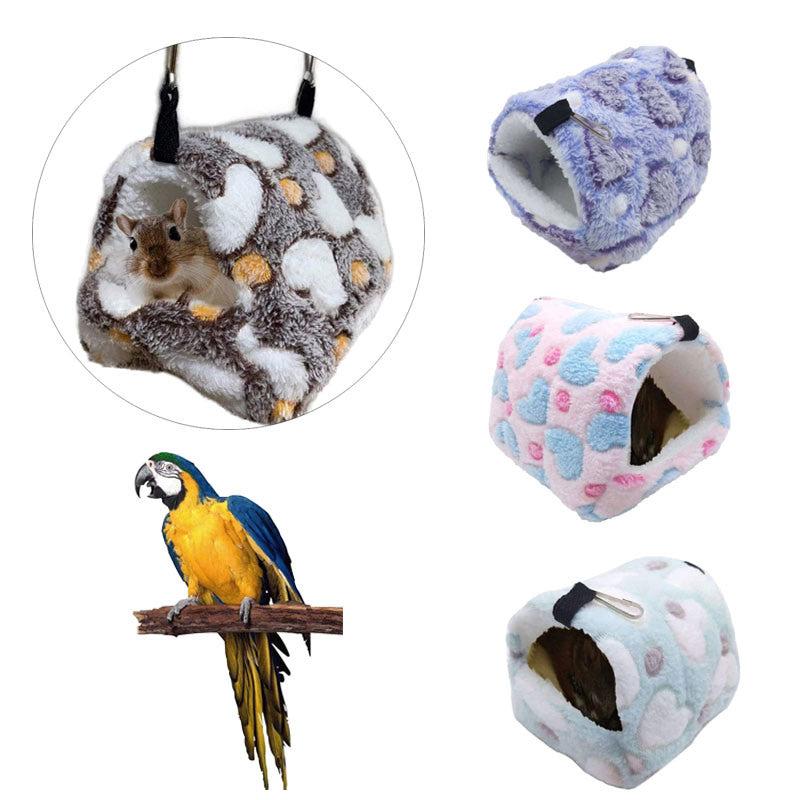 2pcs Bird Cage Parrot Cotton Nest Mini House; suitable for Hamsters; squirrels; sugar gliders; colugos; Dutch pigs; guinea pigs; Chinchillas