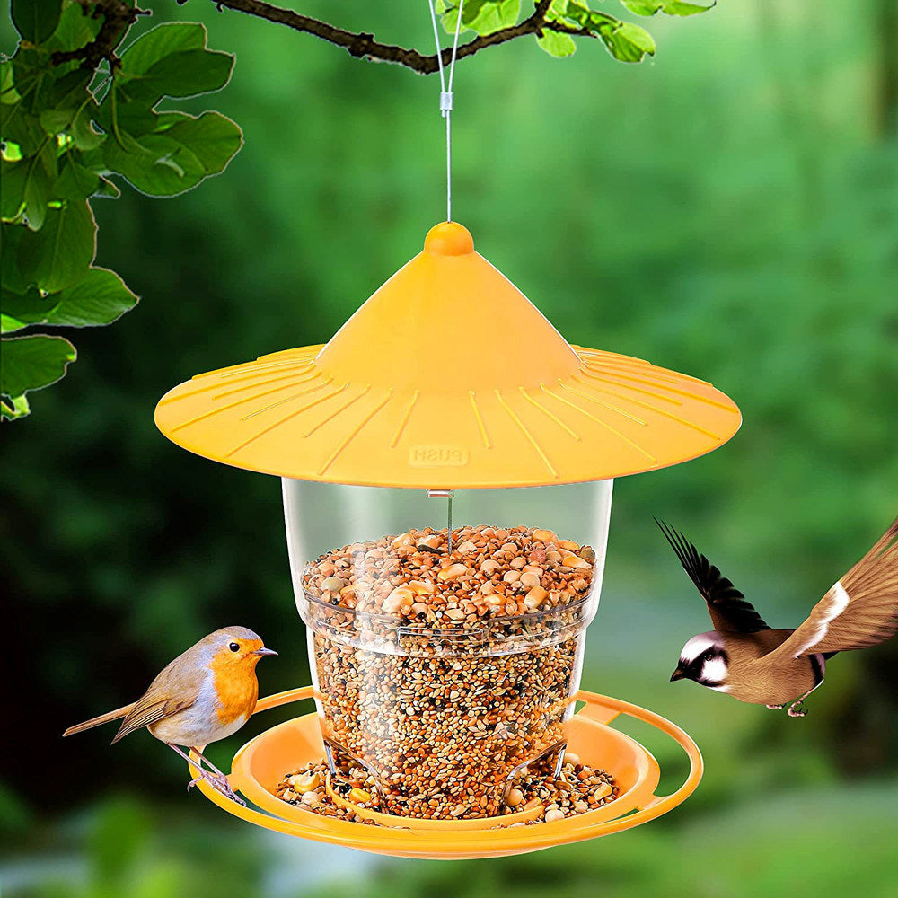 Yard Garden Decoration Hanging Panoramic Outside Bird Feeder