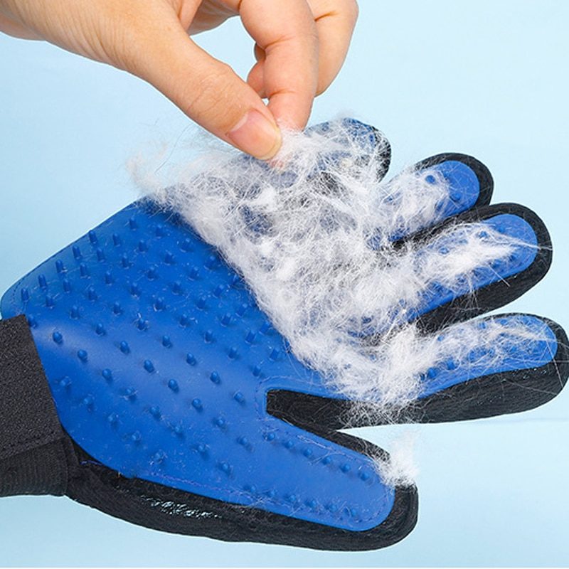 Cat Grooming Glove For Cats Wool Glove Pet Hair Deshedding Brush Comb Glove For Pet Dog Cleaning Massage Glove For Animal Sale