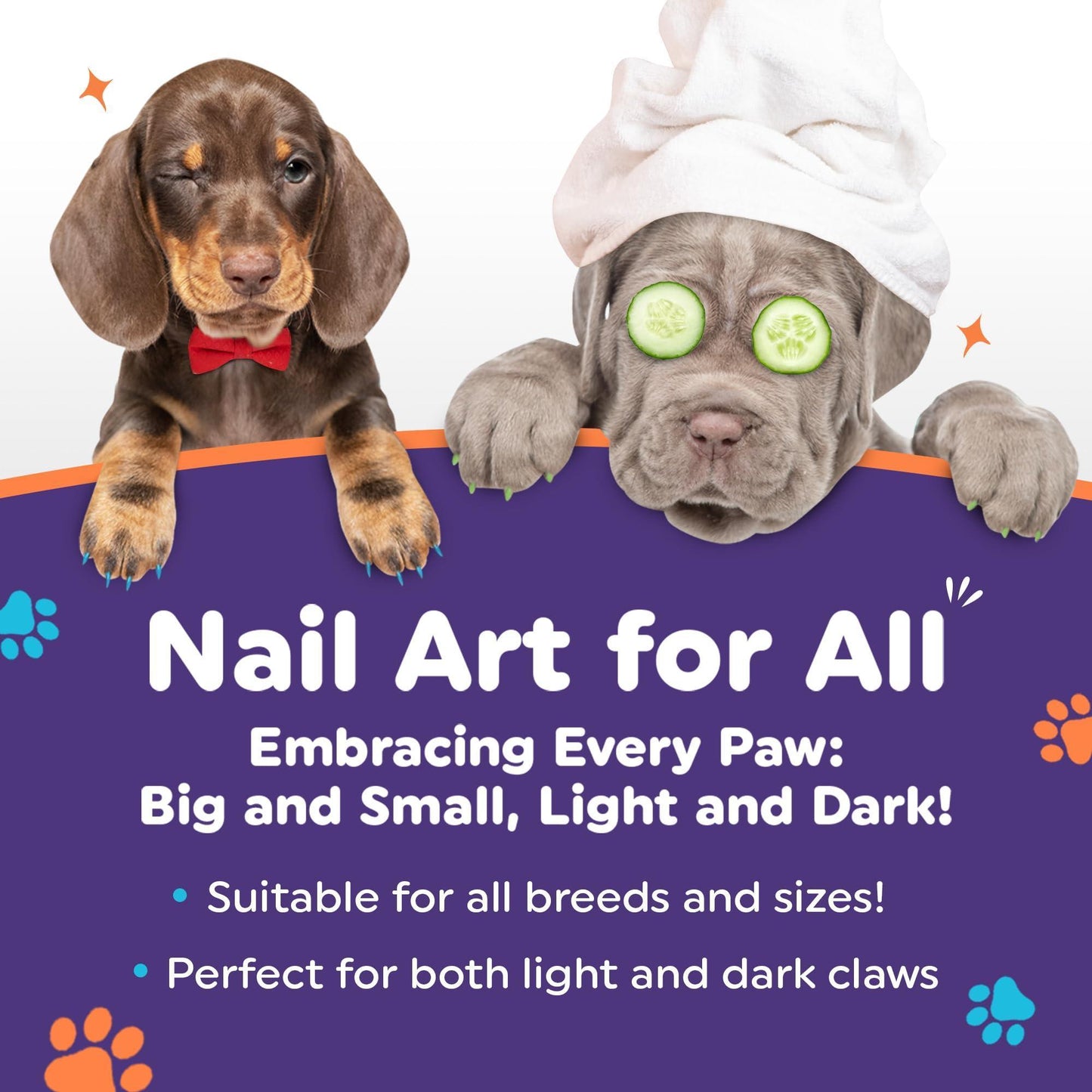 Dog Nail Polish Pens Quick Dry 8 Colors Pet Nail Polish for Dogs or Cats Easy Application Dog Safe Nail Polish Fast Dry Dog Polish Great Girl Dog Accessories or a Puppy Nail Pawlish Set