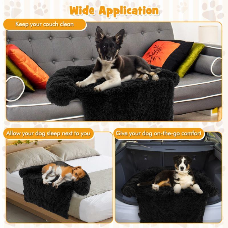 Pet Supplies Plush Calming Dog Couch Bed