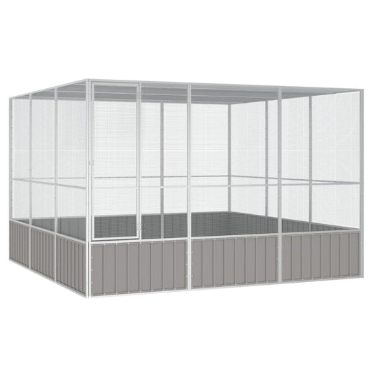 Bird Cage Gray 119.1"x127.8"x83.3" Galvanized Steel