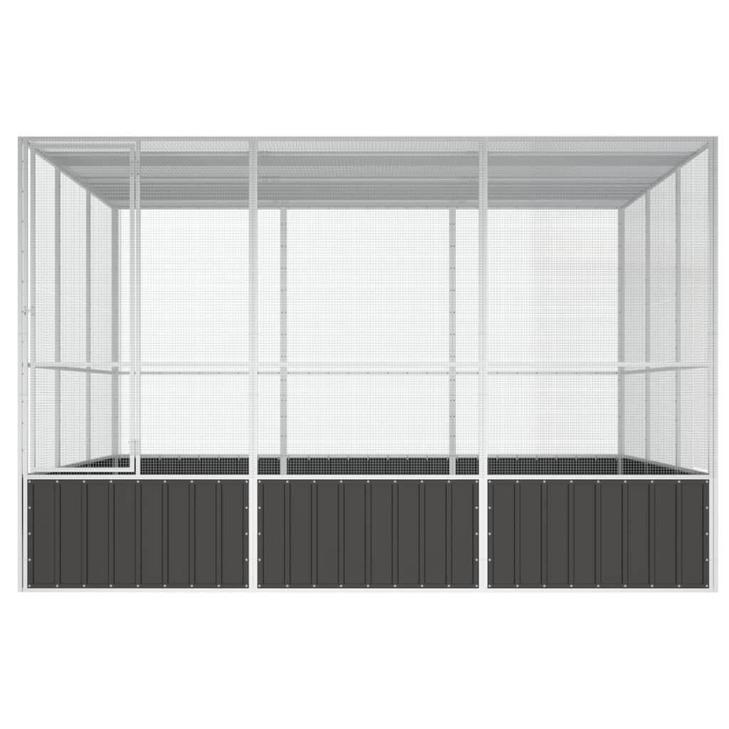 Bird Cage Anthracite 119.1"x127.8"x83.3" Galvanized Steel