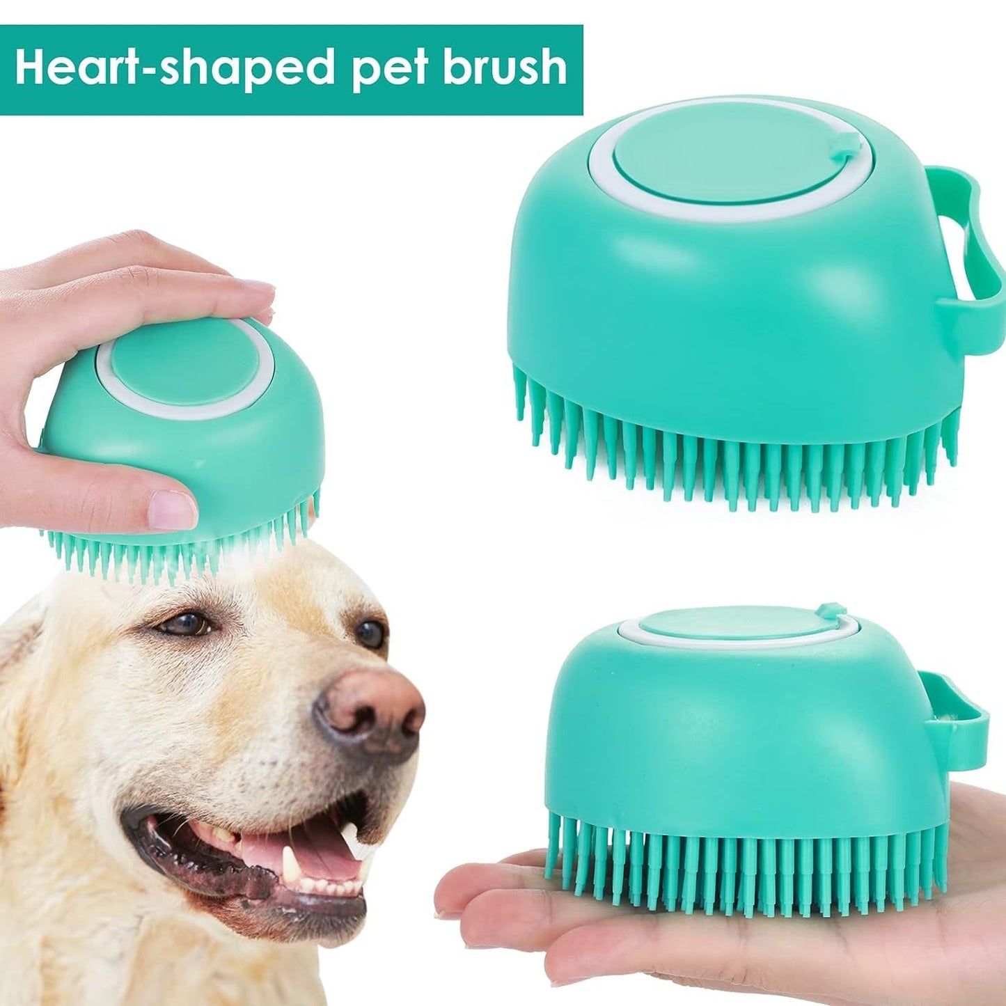 Dog Bath Brushes , Dog Bath Supplies, Dog Shampoo Brush, Dog Scrubber for Bath, Dog Grooming Supplies, Dog Bathing Brush, Puppy Essentials