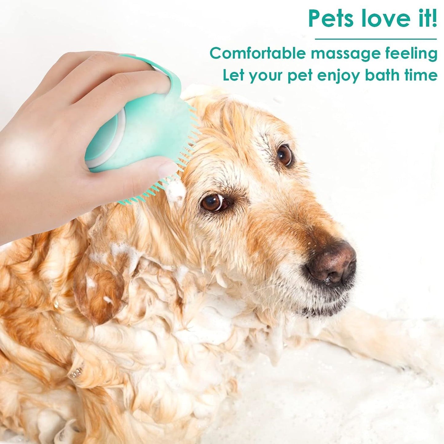 Dog Bath Brushes , Dog Bath Supplies, Dog Shampoo Brush, Dog Scrubber for Bath, Dog Grooming Supplies, Dog Bathing Brush, Puppy Essentials