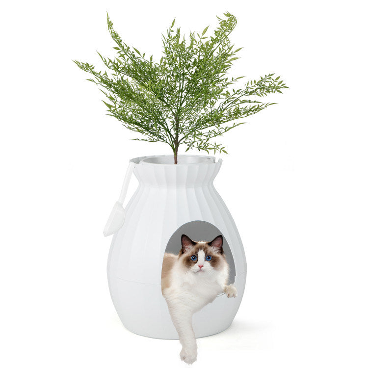 Smart Plant Cat Litter Box with Electronic Odor Removal and Sterilization